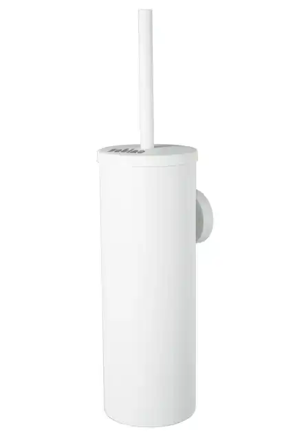 TOILETBORSTELSET SATINO METAAL WIT