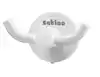 KLEDINGHAAK SATINO 2 HAAKS WIT 332180
