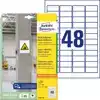 ETIKET AVERY L7873-20 45.7X21.2MM 960ST