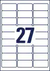 ETIKET AVERY L7874-20 63.5X29.6MM 540ST