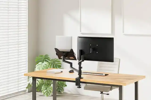 MONITORARM + LAPTOPHOUDER NEOMOUNTS