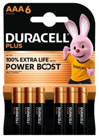 BATTERIJ DURACELL PLUS POWERBOOST AAA