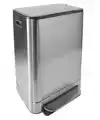 PEDAALEMMER DESQ 40 LITER RVS ZILVER