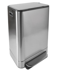 AFVALBAK DESQ PEDAALEMMER 40 LITER RVS