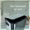 AFVALBAK DESQ PEDAALEMMER 40 LITER RVS