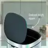 AFVALBAK DESQ TOUCH 30 LITER RVS ZILVER