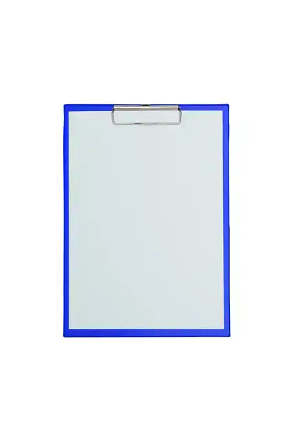 KLEMBORD MAUL A4 STAAND PVC BLAUW