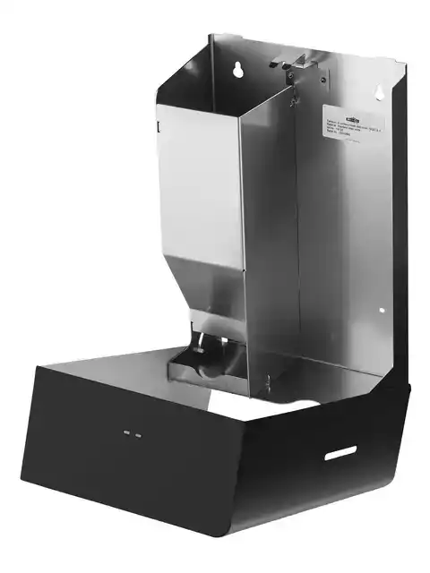 DAMESHYGIëNEDISPENSER KLEIN RVS ZWART