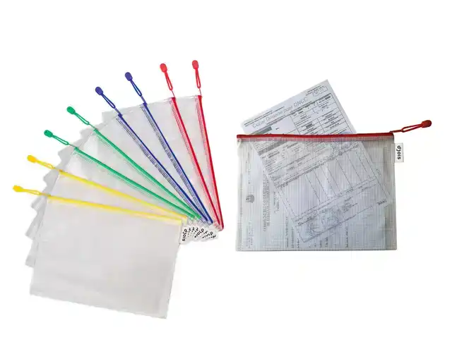 OPBERGTAS DJOIS MET RITS A4 ASSORTI