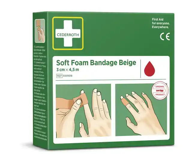BANDAGE CEDERROTH SOFT FOAM BEIGE