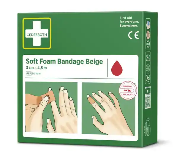 BANDAGE CEDERROTH SOFT FOAM BEIGE