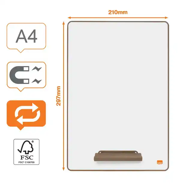 WHITEBOARD NOBO A4 MINI 4ST