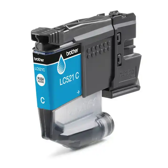INKTCARTRIDGE BROTHER LC-521C BLAUW