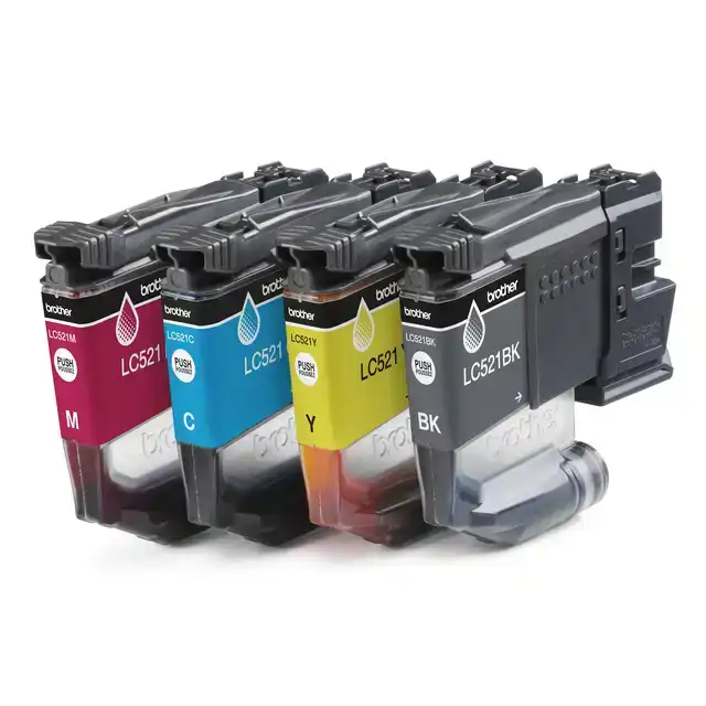 INKTCARTRIDGE BROTHER LC-521 ZWART + 3