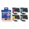 INKTCARTRIDGE BROTHER LC-521 ZWART + 3