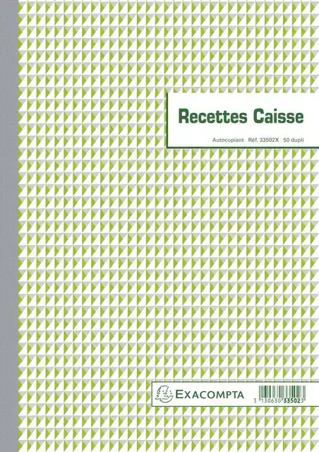 KASBOEK EXACOMPTA ONTVANGSTEN DUPLI