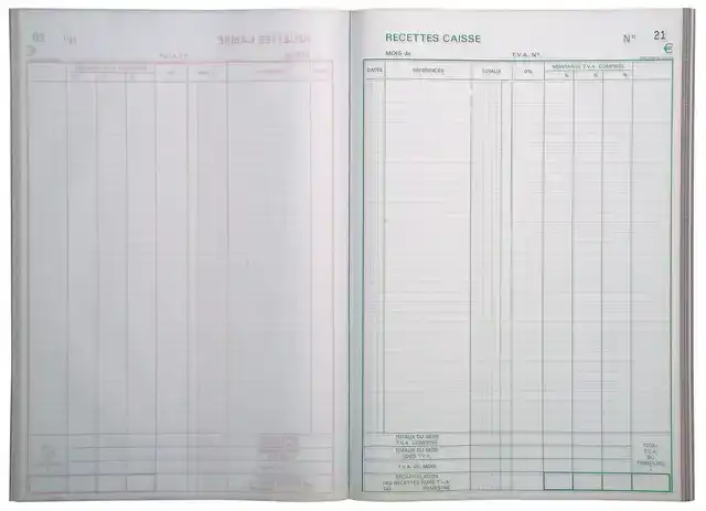 KASBOEK EXACOMPTA ONTVANGSTEN DUPLI