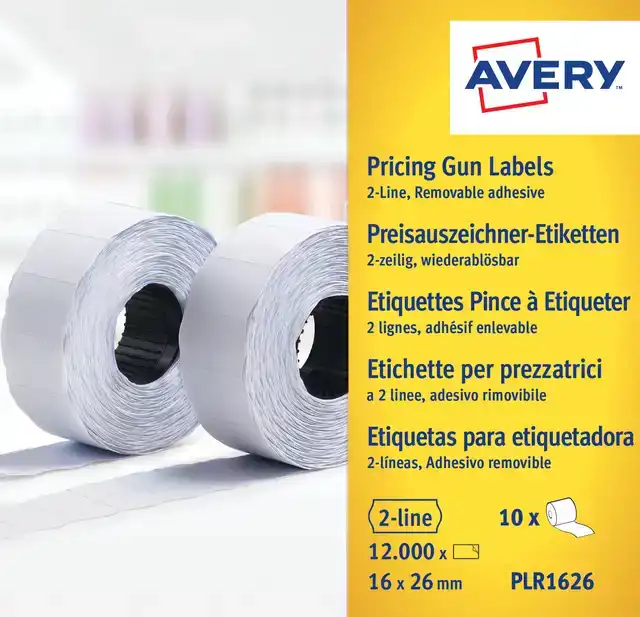PRIJSETIKET AVERY PLR1626 16X26MM