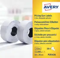 PRIJSETIKET AVERY PLR1626 16X26MM