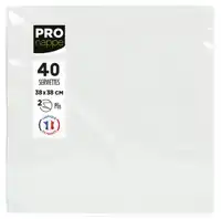 SERVET PRONAPPE 380X380MM 40 VEL WIT