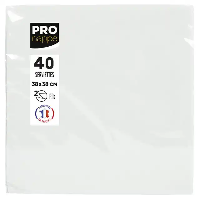 SERVET PRONAPPE 380X380MM 40 VEL WIT
