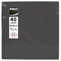 SERVET PRONAPPE 380X380MM 40 VEL ZWART