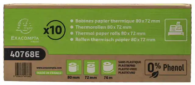 TELROL EXACOMPTA 80MMX76MX12MM