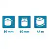 TELROL EXACOMPTA 80MMX44MX12MM