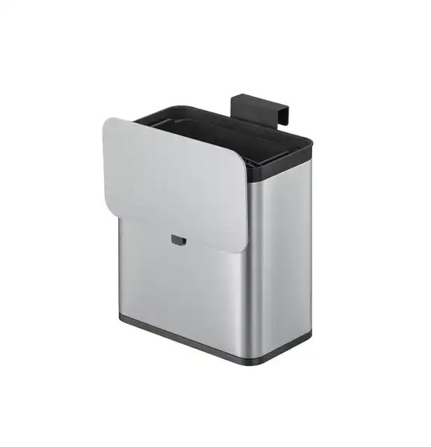 AFVALBAK EKO PURO KLEIN 7 LITER ZILVER