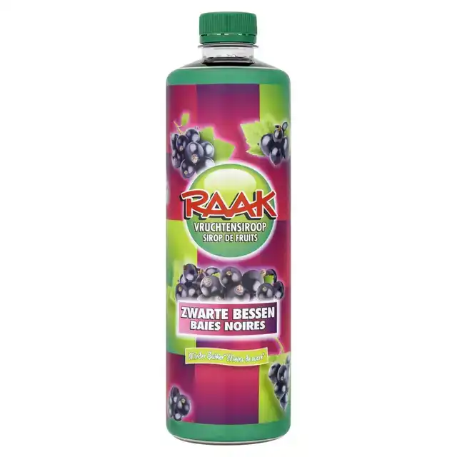 SIROOP RAAK ZWARTE BESSEN 750ML