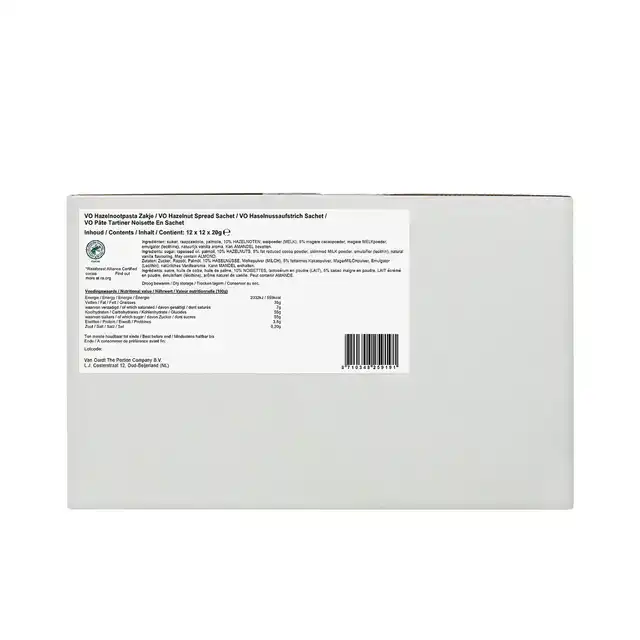 HAZELNOOTPASTA VARIEJANTJES 12X20 GRAM