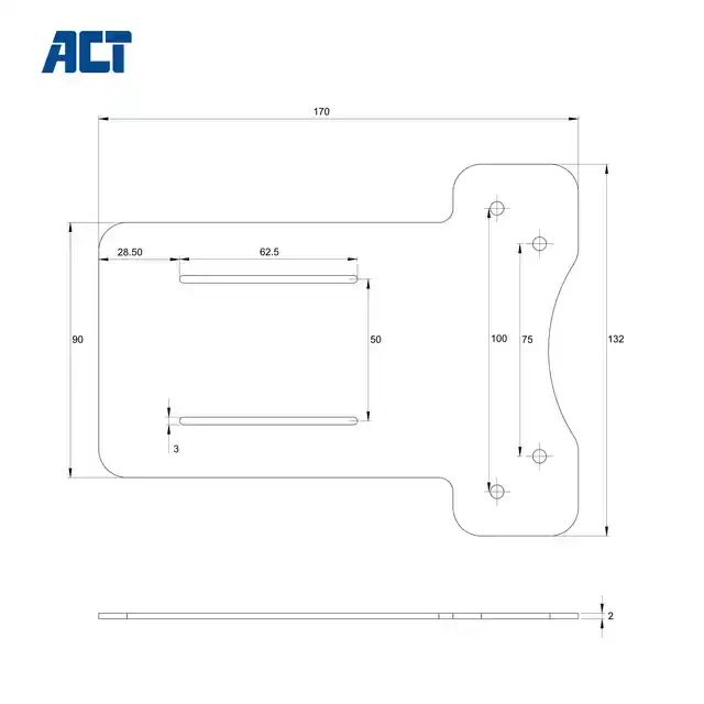 VESA MONTAGE PLAAT ACT VOOR AC7150