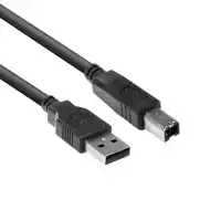 KABEL ACT USB USB-B 2.0 M ZWART 1.8