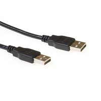 KABEL ACT USB 2.0 M-M ZWART 2 METER