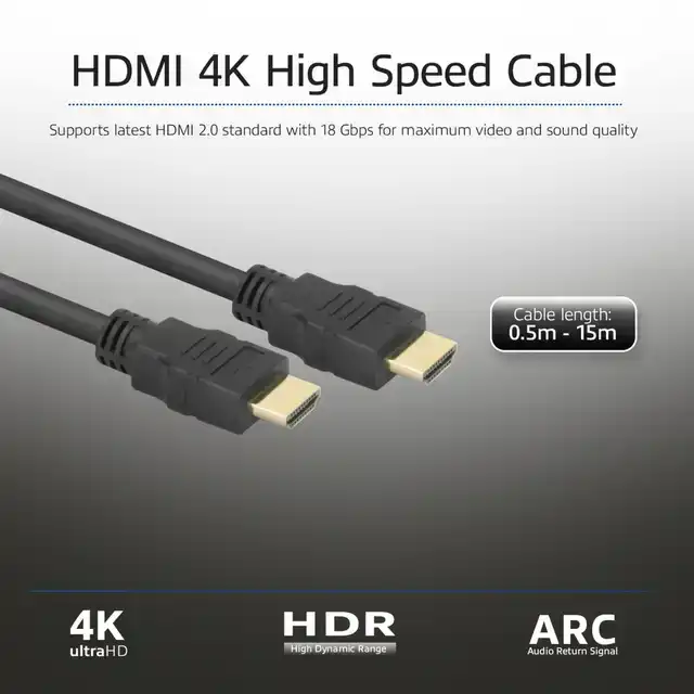KABEL ACT HS V2.0 HDMI-A MALE HDMI-A ML