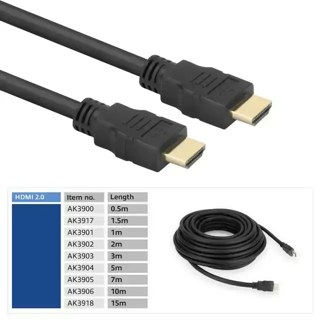 KABEL ACT HS V2.0 HDMI-A MALE HDMI-A ML