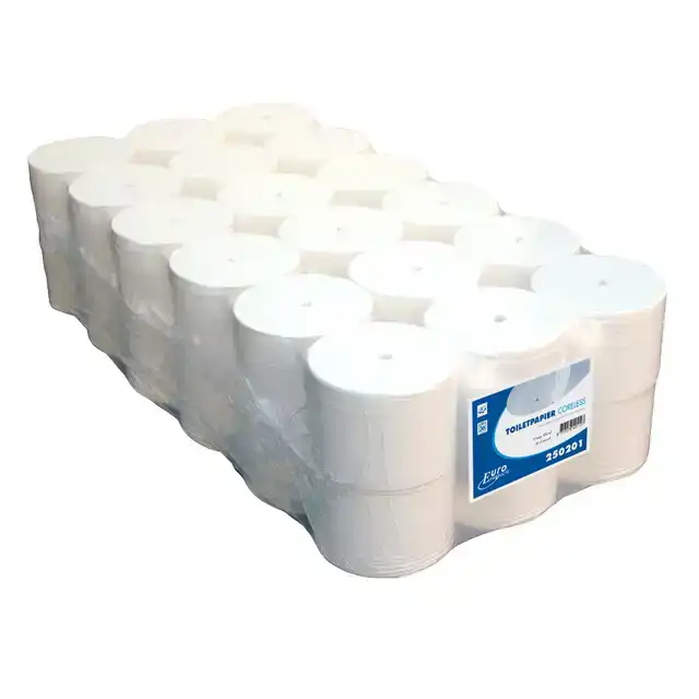 TOILETPAPIER CORELESS 2LAAGS 104M WIT