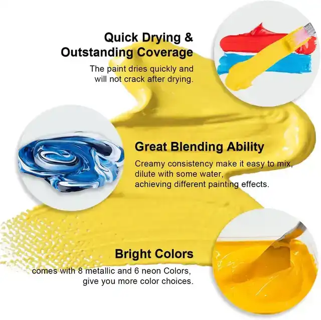 GOUACHE HIMI 56 KLEUREN 30GR NEON EN