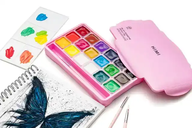 GOUACHE HIMI 18 KLEUREN 30GR BOX ROZE