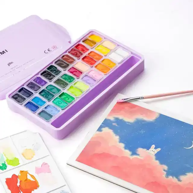 GOUACHE HIMI TWIN CUPS 36 KLEUREN 12GR
