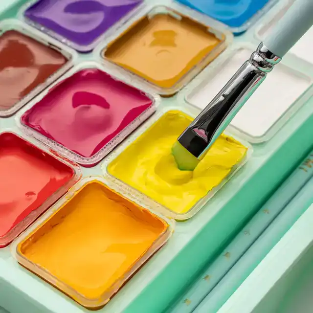 GOUACHE HIMI 18 KLEUREN 30GR BOX GROEN