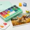 GOUACHE HIMI 18 KLEUREN 30GR BOX GROEN