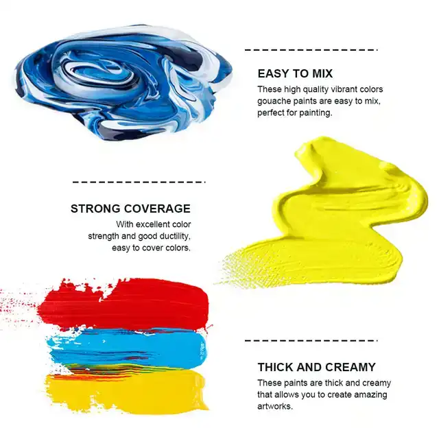 GOUACHE HIMI 18 KLEUREN 30GR BOX GROEN