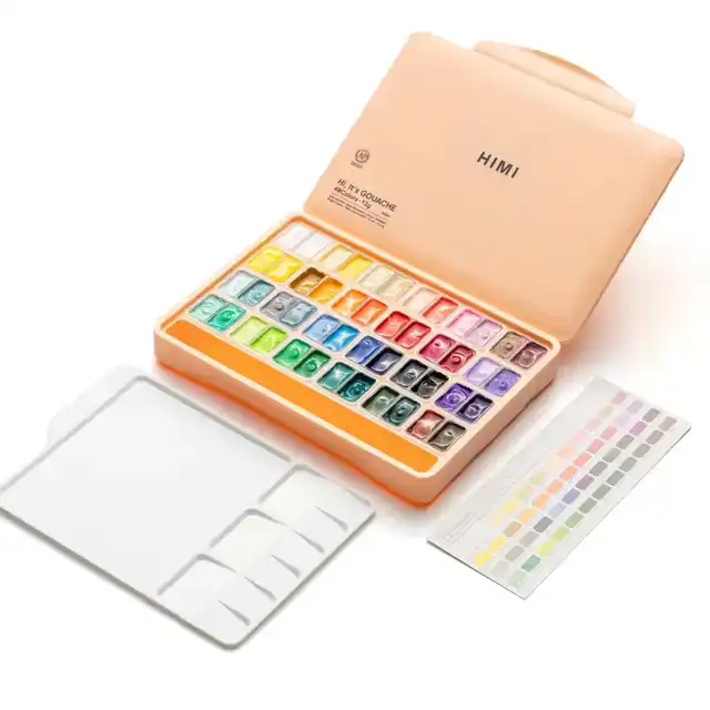 GOUACHE HIMI TWIN CUPS 48 KLEUREN 12GR