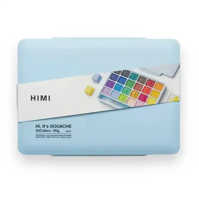 GOUACHE HIMI 24 KLEUREN 30GR BOX ICE