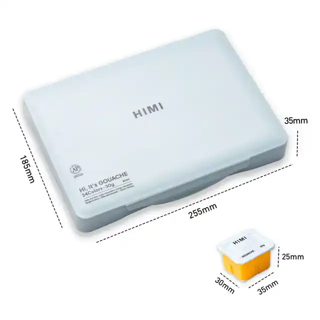GOUACHE HIMI 24 KLEUREN 30GR BOX ICE