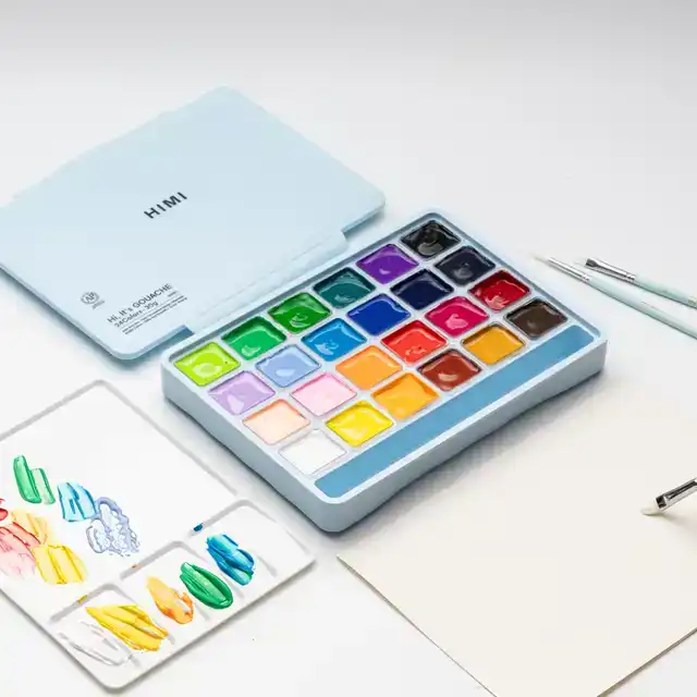 GOUACHE HIMI 24 KLEUREN 30GR BOX ICE
