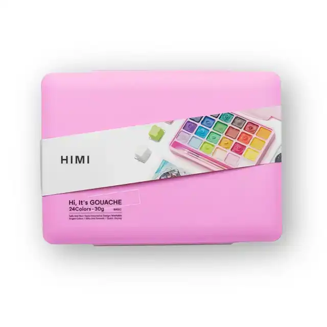 GOUACHE HIMI 24 KLEUREN 30GR BOX ROZE