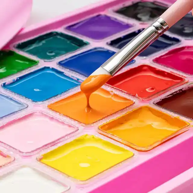 GOUACHE HIMI 24 KLEUREN 30GR BOX ROZE