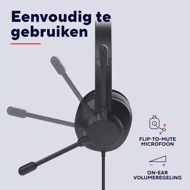 HOOFDTELEFOON TRUST AYDA MAX USB-ENC